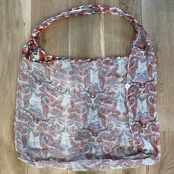 Free People Large Reusable Shopping Tote Shoulder Bag - Picture 4 of 4